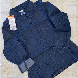Gymboree girls size 8 denim button down. NWT